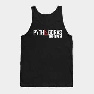 Pythagoras theorem - dark Tank Top